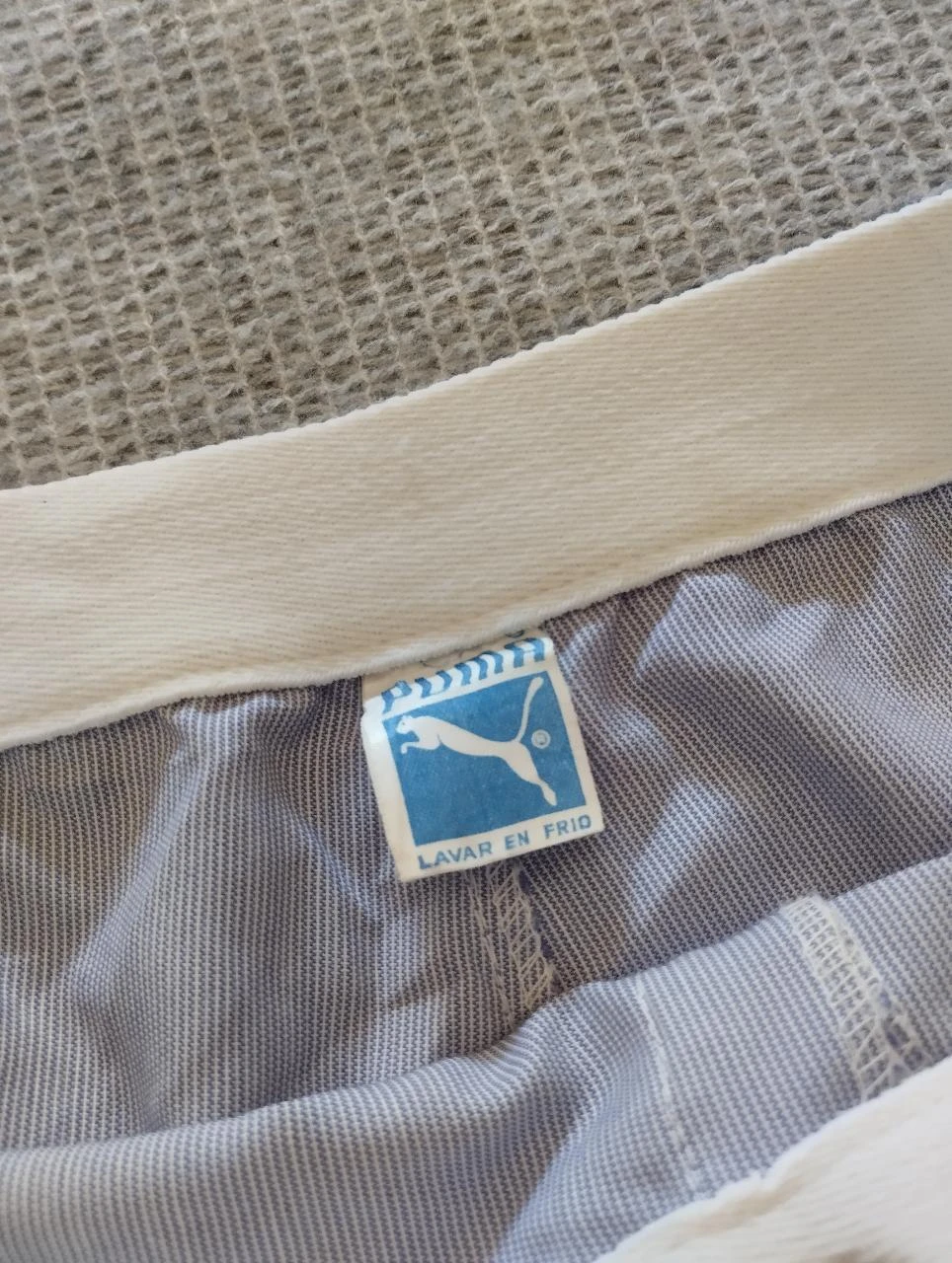 Puma Short de sport rayé blanc et bleu marine pour femmes M Léger été Y2K – photo 10